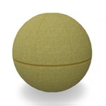 Ergonomisk balansboll Office Ballz - Götessons, Storlek Ø - 65 cm, Tygfärg och Blixtlåsfärg Slope 251 Lemongrass 18 - Senapsgul