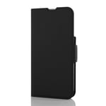 Wave Book Case MagSafe kotelo iPhone 15 Pro musta