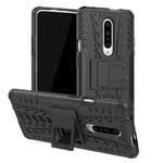 NOKOER Case for OnePlus Nord, 2 in 1 PC TPU Cover Armure Phone Case [Heavy Duty] Vertical bracket Cover [Shockproof] [Anti-fall] [Non-slip] Case - Black