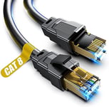 Akake Câble Ethernet de Classe 8, 0,5m 1m 9m 12M 15m 18m 30m câble de réseau Internet Haute Vitesse Lourd, à l'intérieur et à l'extérieur du Mur de Blindage du câble LAN Professionnel (3m)