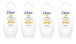 4 x Dove ORIGINAL ROLL ON Anti-Perspirant Deodorant 48H Alcohol Free 50ml