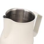 (Matte White 350ml)Milk Frother Steamer Cup Milk Pitcher Cup 304 Stainless
