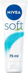 NIVEA Soft Moisturising Cream for Face, Body and Hands with Vitamin E 75 ml UK