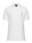 The Iconic Mesh Polo Shirt Tops T-shirts Polo Shirts Short-sleeved Polo Shirts White Ralph Lauren Kids