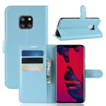 huawei Huawei Mate 20 Pro PU Wallet Case Light Blue