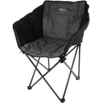 Regatta Navas Foldable Camping Outdoor Chair With Storage Bag - Black