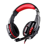 Headset over-ear Wired Game Earphones Gaming Headphones Deep bass Stereo Casque with Microphone for PS4 new xbox PC Laptop gamer Russian Federation G9000 red