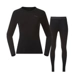 Bergans Allround Merino Underställ Set Dam Svart S -