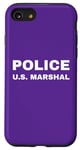 Coque pour iPhone SE (2020) / 7 / 8 Police US Marshal Imprimé Dos Blanc Officier de service USMS