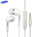 Écouteurs d'origine Samsung 3.5MM stéréo EHS64 écouteurs intra auriculaires avec micro/télécommande pour Galaxy S6 S7 S8 S9 S10 A30 A50 A70 - Type White
