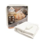 Supreme comfort electric heated blanket underblanket, Machine washable, heat control & overheat protection (SINGLE)