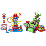 SUPERTHINGS Training Tower – Training tower with lights and sound, 1 SuperThing and 1 exclusive Kazoom Kid. & Spike Roller – Large vehicle with two attachable vehicles