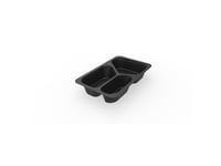 Bricka 3-Rum 1/4 Gn 210/380/500 Ml 265X162x45 Mm Pp Svart,225 St/Krt
