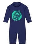 ISBJÖRN Of Sweden Dolphine Sun Jumpsuit Bubblegum 74/80 Marinblå