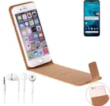 For Kyocera Android One S9 + EARPHONES cork cover case bag flipstyle protection 