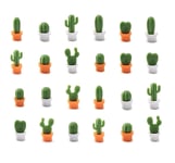 Decorative Refrigerator Magnets, Perfect Fridge Magnets for House Office Personal Use (24Pcs Cactus)