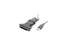 StarTech.com USB to Serial Adapter 3 ft / 1m - with DB9 DB25 Pin Prolific PL-2303 RS232 Cable (ICUSB232DB25) seriel adapter 2.0