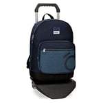 Enso Blue Sac à dos avec chariot pour ordinateur portable Bleu 31x42x13 cms Polyester 15,6" 19.8L