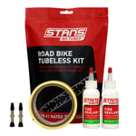 Stans No Tubes Road Tubeless Kit - Black / Tape Width 21mm Valve Length 55mm