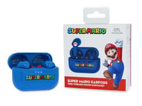 OTL Technologies Super Mario TWS Bluetooth Wireless Earpods & Charge Case Blue