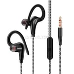 sports in ear over Hook  headphones earphones with mic + For SmartPhones 