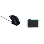 Razer Viper Ultimate - Wireless Gaming Mouse with Dock Station, Black & Firefly V2 - Gaming Mouse Pad,Black