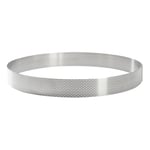 De Buyer Perforated Stainless Steel Straight Tart Ring 285x35mm