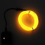 Batteridriven Led Glowstrip Neon slinga 3 Meter - Gul