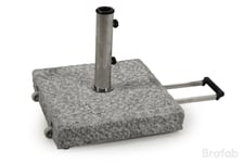 Mito parasollfot 50 kg - grå grov granit