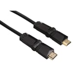 HAMA High Speed vinklad HDMI-kabel - Guldpläterad 1,5 m
