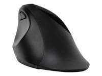Kensington Pro Fit Ergo Wireless Mouse - Souris - ergonomique - 5 boutons - sans fil - 2.4 GHz, Bluetooth 4.0 LE - récepteur sans fil USB - noir - Pour la vente au détail