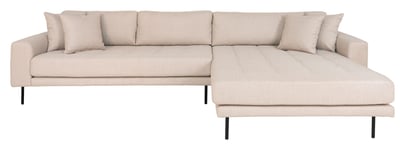 House Nordic Lido Lounge Sofa m. 4 Puter, høyrevendt - Beige