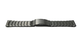 System-S Bracelet 22 mm en titane avec boucle déployante pour montre intelligente Huawei - Noir, Métallique/noir, Eine Grösse