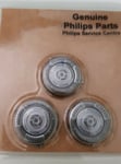 Philips SH50/50 5000 and 6000 Series replacement 3 x Rotary Cutting Head blades