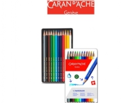 Caran d`Arche CARAN D'ACHE Fancolor kritor, metallbox, 12 st.