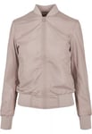 Urban Classics Bomberjacka dam med tunnt foder (L,khaki)