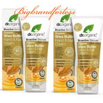 DR ORGANIC BIOACTIVE SKINCARE ORGANIC SHEA BUTTER HAND AND NAIL CREAM 100ML X 2