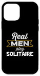 Coque pour iPhone 12 mini Funny Solitaire Player Real Men Play Solitaire