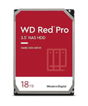 WD Red Pro 18TB NAS 3.5" Internal Hard Drive - 7200 RPM Class, SATA 6 Gb/s, CMR, 512MB Cache, 5 Year Warranty