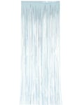 Lys Blått Strimlete Dørforheng 92x240 cm