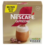 Nescafe Cappuccino Instant Coffee 12 x 15.5g Sachets, 100% Responsibly Sourced Coffee (Pack of 1)