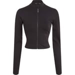 Calvin Klein Sport Seamless Zip Up Jacket Svart polyamid Medium Dam