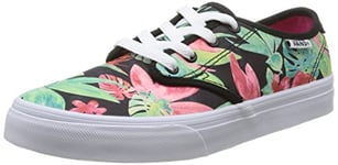 Vans Camden, Girls' Skateboarding Shoes, Multicolor ((Tropical Floral) Black/White), 1.5 UK (32 1/2 EU)