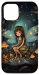 Coque pour iPhone 15 Woodland Fairy Glow Champignon lumineux Art
