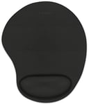 Magnet Tapis de Souris Noir - Touché Doux - Confort avec Repose-Poignet Ergonomique - Améliore la Précision - Professionnel
