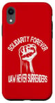 Coque pour iPhone XR L'UAW Strike Red Tee Syndicat des travailleurs unis de l'automobile (UAW Strong)