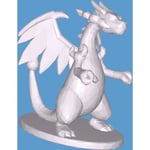 MakeIT Size: Xl, Low Poly "chardizard Mega" Pokémon Collection, Collect Vit Xl
