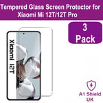 Xiaomi 12T / 12T Pro Screen Protector Gorilla Tempered Glass 3PC