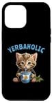 Coque pour iPhone 12 Pro Max Yerba Mate Cat Herbaholic