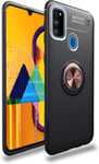 Coque Pour Samsung Galaxy M31 Coque Silicone Souple Mate Etui Avec Support Housse Pour Samsung Galaxy M31 6.4"" Noir+Or Rose